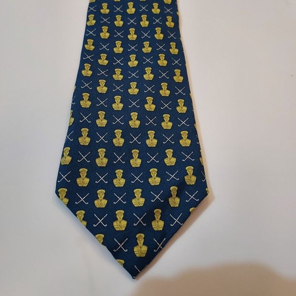 Vineyard Vines Tie Mens 58x3.75 Custom Collection Golf 100% Silk Hand Made USA - Picture 4 of 6